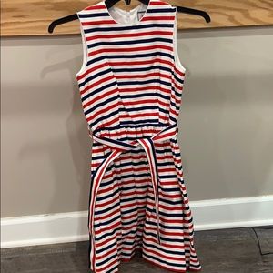 NWT Miss b girls stripped (patriotic) dress, 14!